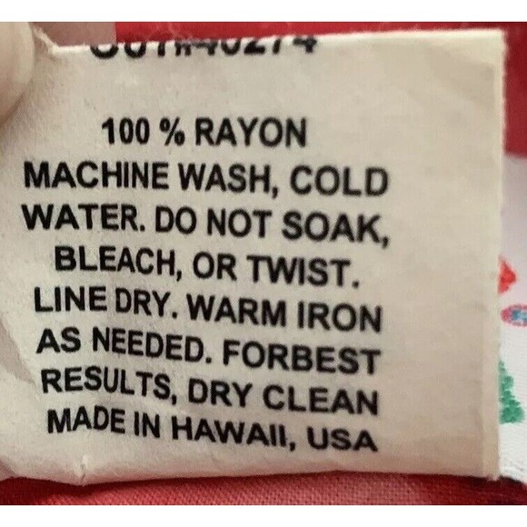 Vintage Jams World Women’s Dress Sleeveless Sz Small Red Floral Zip Up Hawaiian - Picture 6 of 6